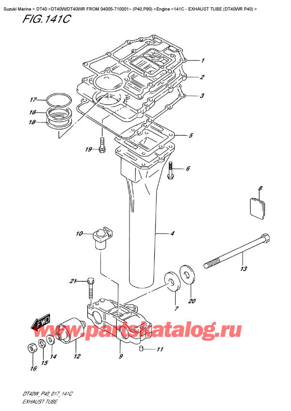 ,   , SUZUKI DT40W RS / RL FROM 04005-710001~ (P40)  2017 ,   (Dt40Wr P40)