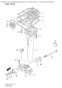 141C  -  Exhaust Tube   (Dt40Wr  P40) (141C -   (Dt40Wr P40))