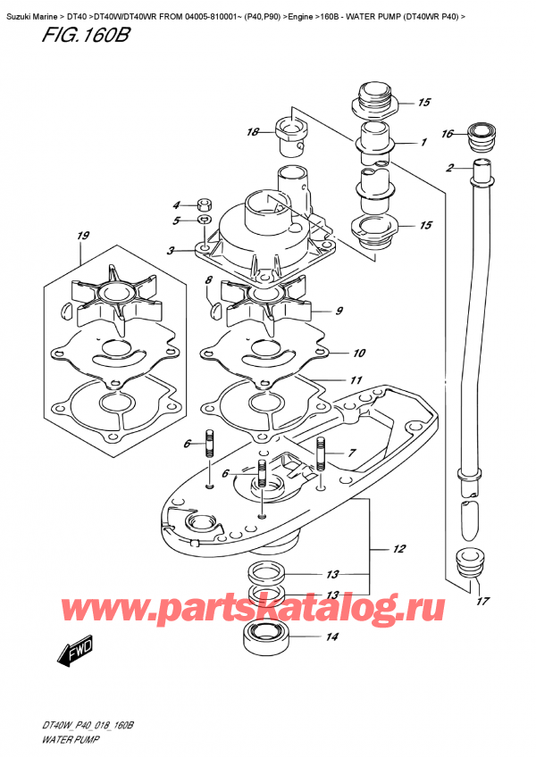  ,  , Suzuki DT40W RS / RL FROM 04005-810001~ (P40)  2018 ,   (Dt40Wr P40)