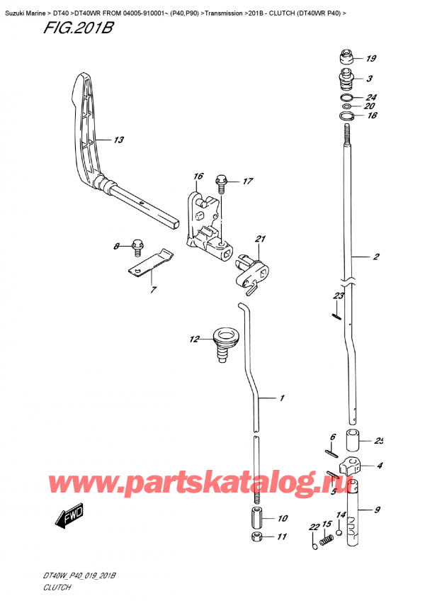  ,   , Suzuki DT40W RS-RL FROM 04005-910001~ (P40)  2019 ,  (Dt40Wr P40)
