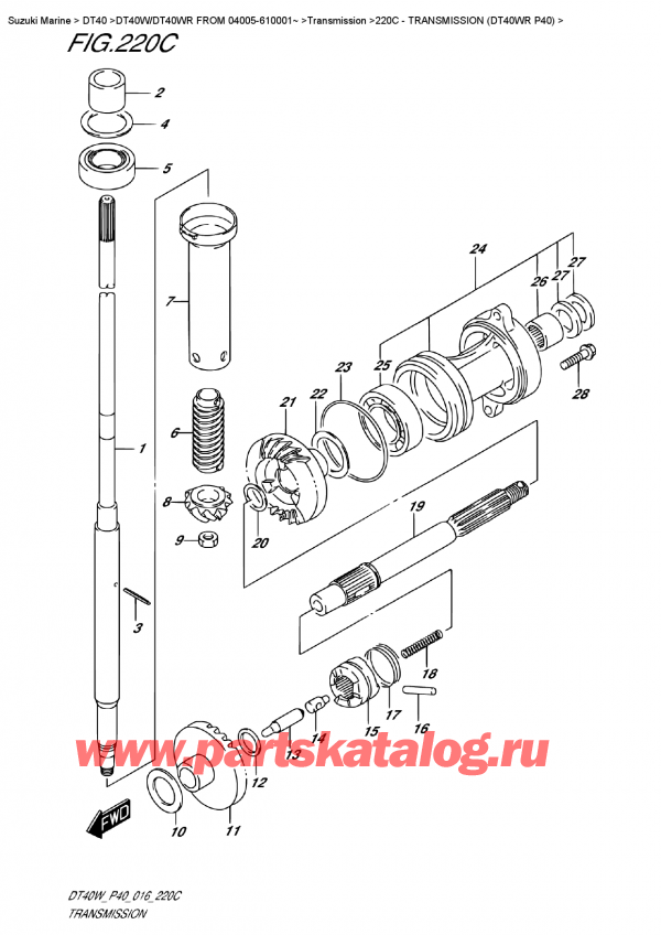  ,   ,  DT40W RS/RL FROM 04005-610001~ ,  (Dt40Wr P40)