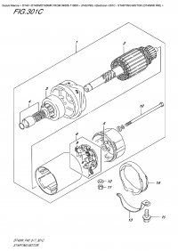 301C - Starting  Motor  (Dt40Wr  P40) (301C -   (Dt40Wr P40))