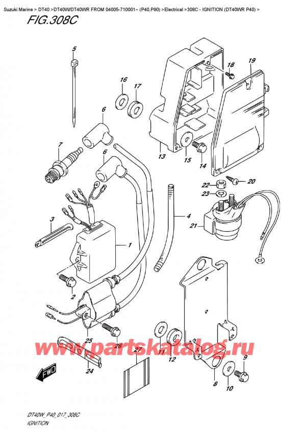  ,   , Suzuki DT40W RS / RL FROM 04005-710001~ (P40), Ignition (Dt40Wr P40)
