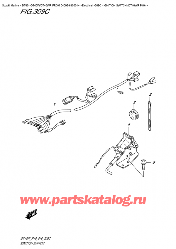  ,   , Suzuki DT40W RS/RL FROM 04005-610001~   2016 , Ignition  (Dt40Wr P40)