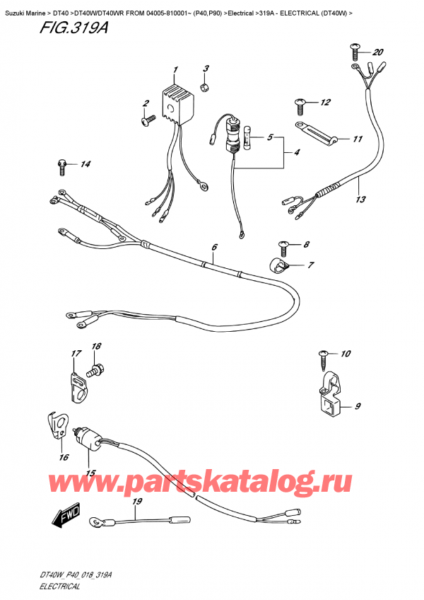 ,    , Suzuki DT40W S/L FROM 04005-810001~ (P40), Electrical (Dt40W)