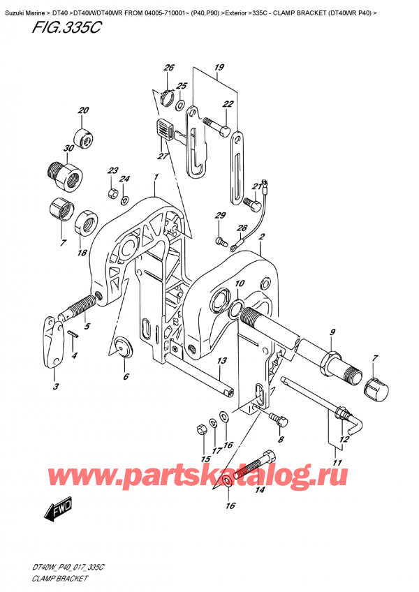   ,   ,  DT40W RS / RL FROM 04005-710001~ (P40)  2017 ,   (Dt40Wr P40)