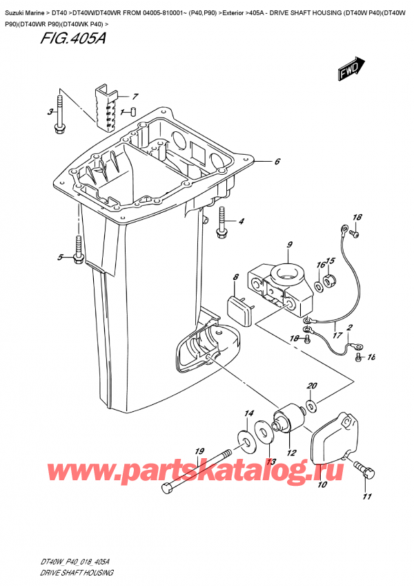  ,   , Suzuki DT40W S/L FROM 04005-810001~ (P40),    (Dt40W P40) (Dt40W P90) (Dt40Wr P90) (Dt40Wk P40)