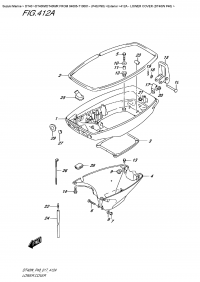 412A  - Lower Cover (Dt40W  P40) (412A -    (Dt40W P40))