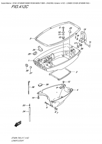 412C  - Lower Cover  (Dt40Wr  P40) (412C -    (Dt40Wr P40))