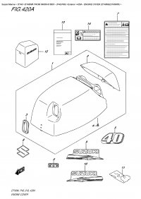 420A  -  Engine Cover  (Dt40W)(Dt40Wr) (420A -   () (Dt40W) (Dt40Wr))