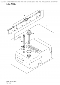 432C  - Fuel Tank  (Plastic/25L)  (Dt40Wr  P40) (432C -   ( / 25L) (Dt40Wr P40))