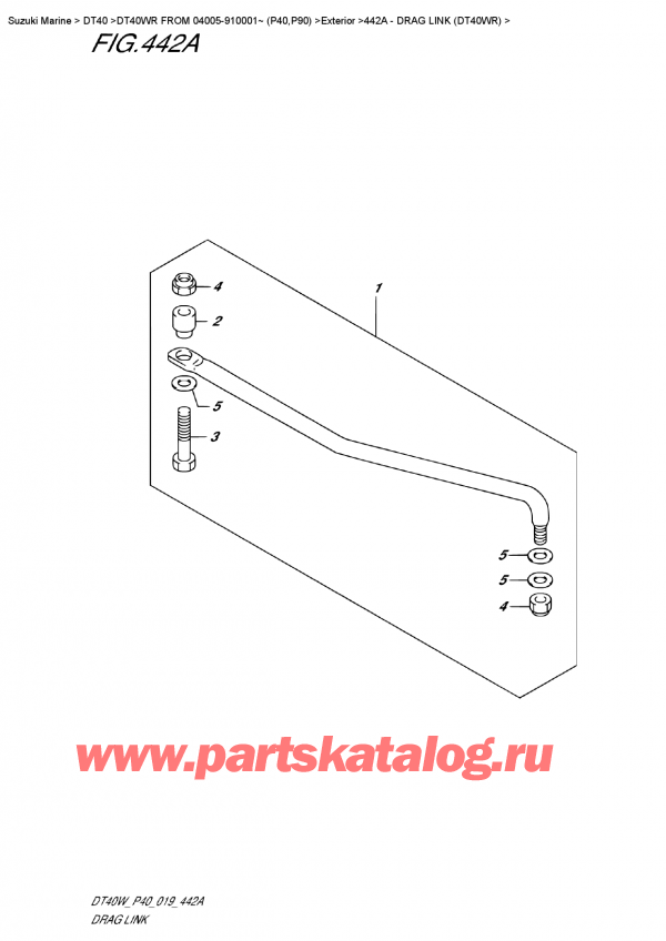  ,   , Suzuki DT40W RS-RL FROM 04005-910001~ (P40)  2019 ,   (Dt40Wr)