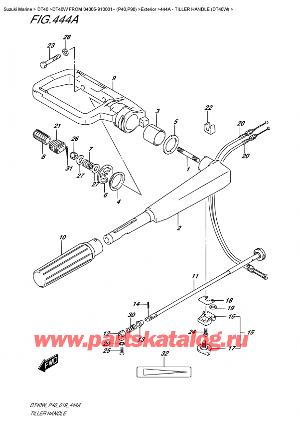  ,   , SUZUKI DT40W S-L FROM 04005-910001~ (P40)  2019 ,  (Dt40W)