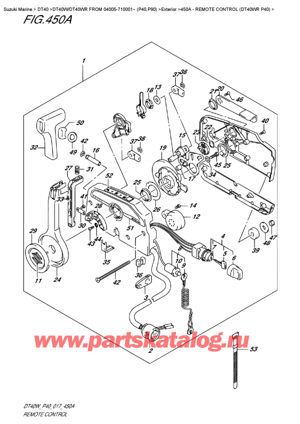   ,    , SUZUKI DT40W RS / RL FROM 04005-710001~ (P40)  2017 ,   (Dt40Wr P40)