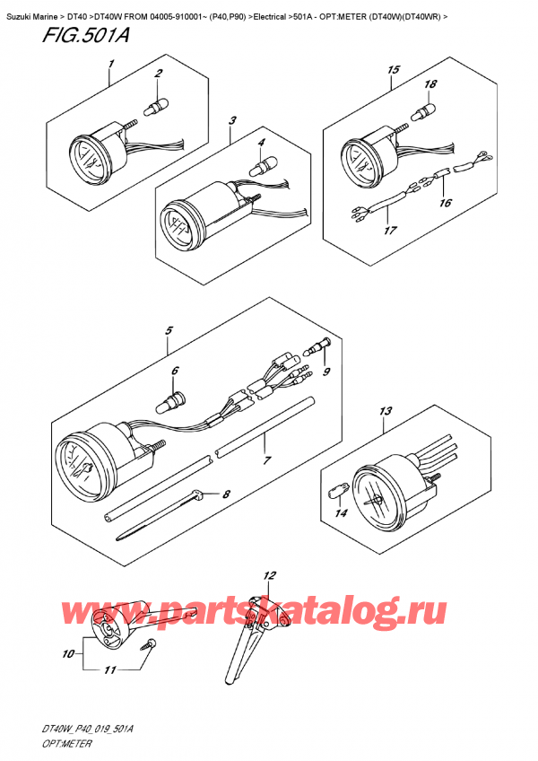  ,   , Suzuki DT40W S-L FROM 04005-910001~ (P40)  2019 , :  (Dt40W) (Dt40Wr)
