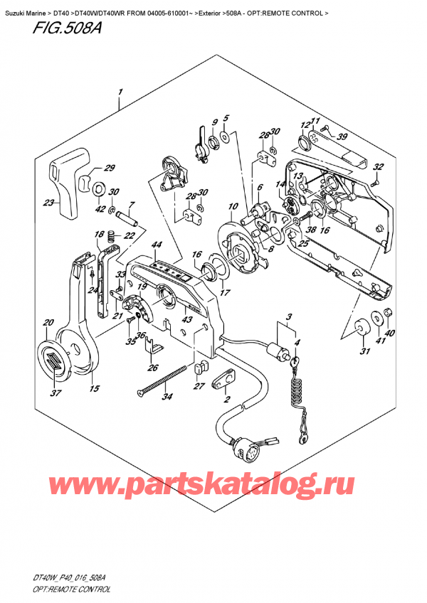  ,    ,  DT40W S/L FROM 04005-610001~   2016 , Opt:remote Control