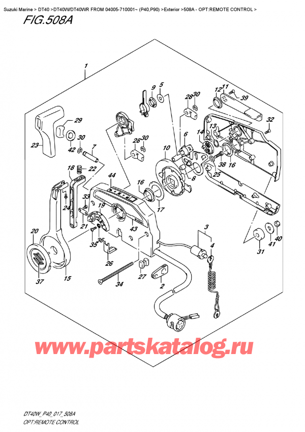   ,  , SUZUKI DT40W S / L FROM 04005-710001~ (P40), :  
