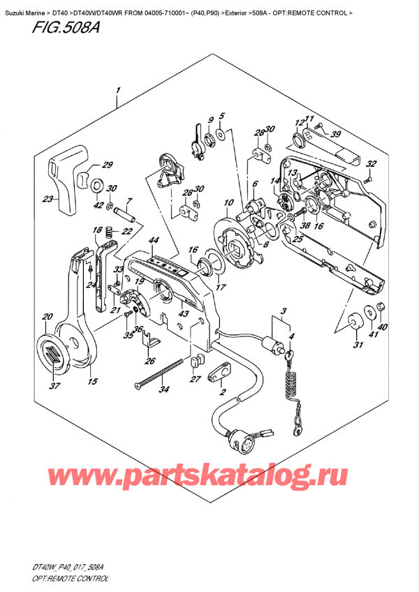  ,   , Suzuki DT40W RS / RL FROM 04005-710001~ (P40), Opt:remote  Control