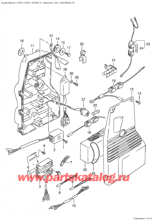 ������ ������������ ��������, �� �������� ��������� �����, Suzuki Suzuki DT55TC V ������ 1998 ����, Electrical (1) - ��������� (1)