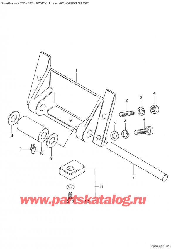 ,   , Suzuki Suzuki DT55TC V  1998 ,  Sport - Cylinder Support