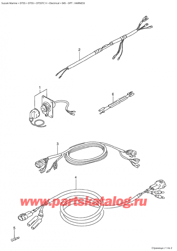  ,   , Suzuki Suzuki DT55TC V  1998 , Opt : Harness