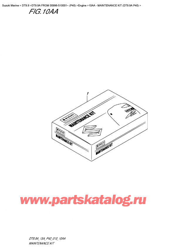 ,    , Suzuki DT9.9A S FROM 00996-510001~ (P40)   2015 ,     (Dt9.9A P40)