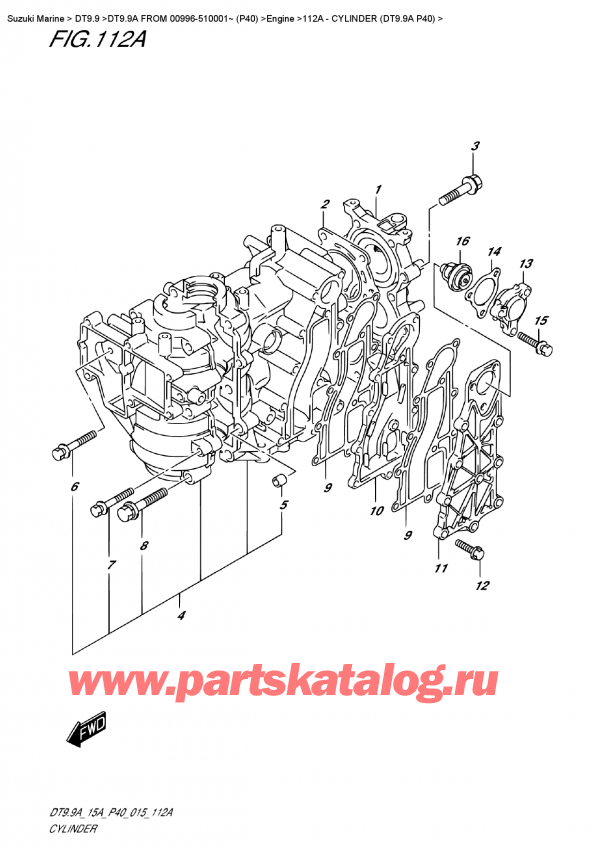 ������������ ��������, , Suzuki DT9.9A S FROM 00996-510001~ (P40) , ������� (Dt9.9A P40)