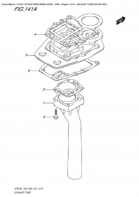 141A  -  Exhaust  Tube (Dt9.9A P40) (141A -   (Dt9.9A P40))