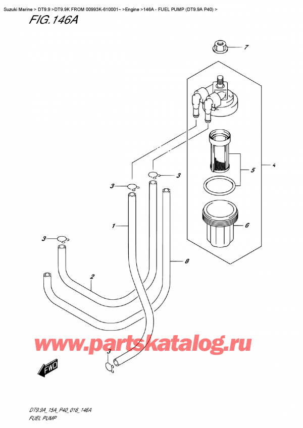 ,    , Suzuki DT9.9AK FROM 00993K-610001~ ,   (Dt9.9A P40)