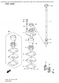 160C  -  Water Pump (Dt9.9A  P40)(Dt15A  P40) (160C -   (Dt9.9A P40) (Dt15A P40))