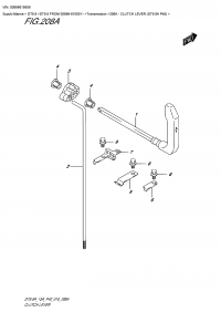 208A - Clutch Lever (Dt9.9A P40) (208A -   (Dt9.9A P40))