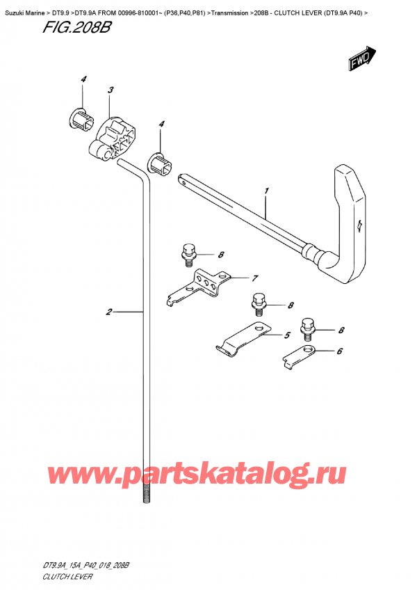 ��������� ������������ ��������, , Suzuki DT9.9A S FROM 00996-810001~ (P40), ����� ��������� (Dt9.9A P40)