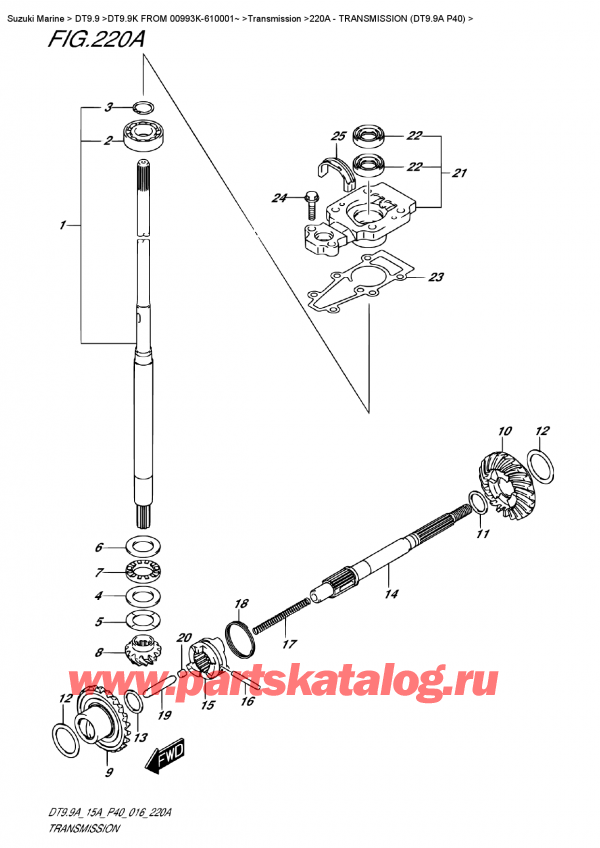  , ,  DT9.9AK FROM 00993K-610001~   2016 ,  (Dt9.9A P40) - Transmission (Dt9.9A P40)