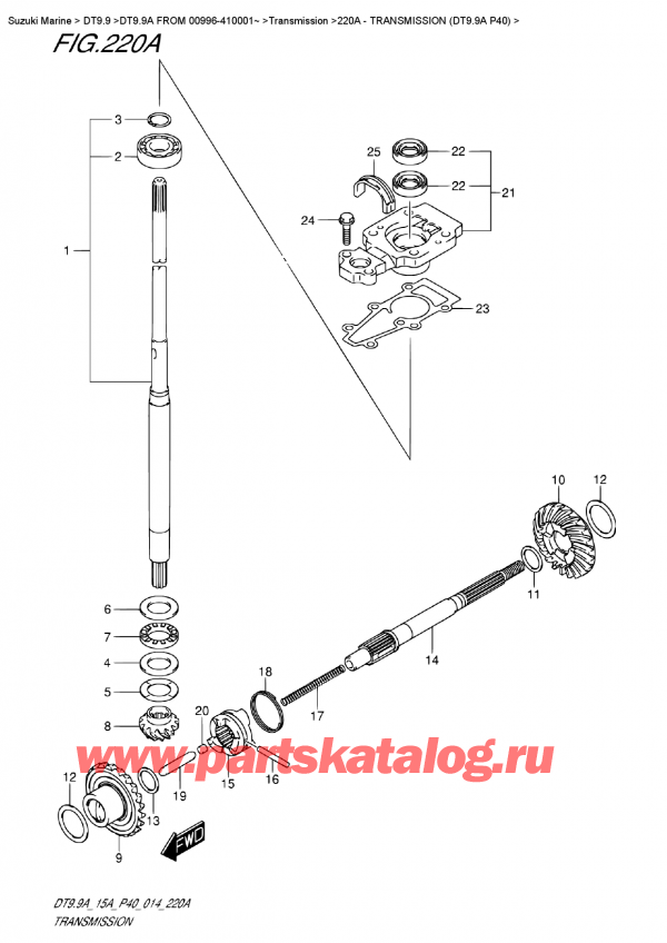  ,  , Suzuki DT9.9A  FROM 00996-410001~ ,  (Dt9.9A P40)