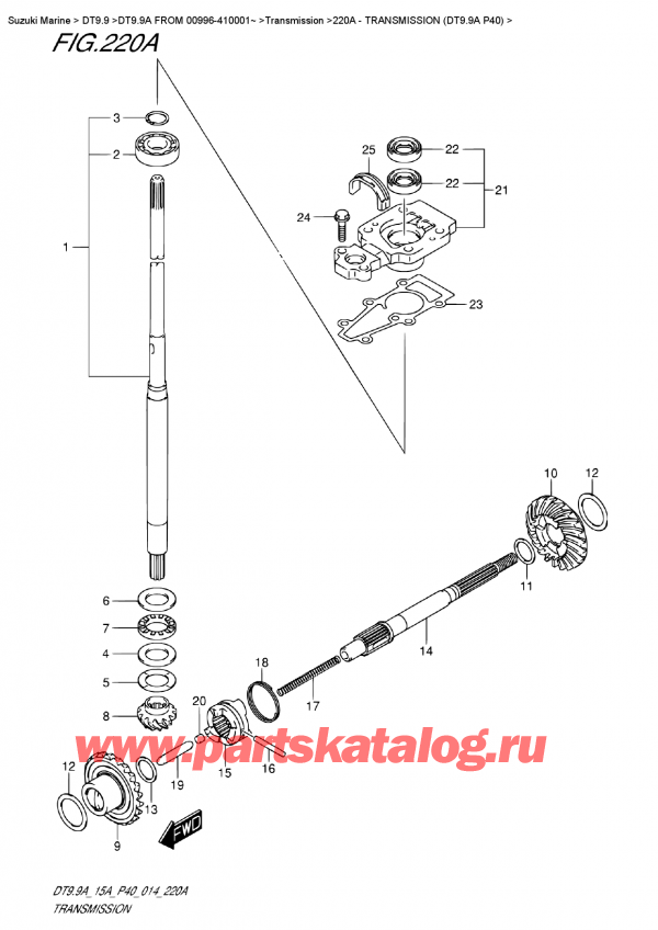 ,  , Suzuki DT9.9A  FROM 00996-410001~ , Transmission (Dt9.9A P40) /  (Dt9.9A P40)