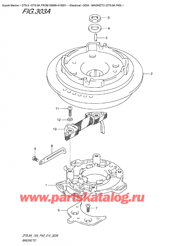  ,    , Suzuki DT9.9A  FROM 00996-410001~ , Magneto  (Dt9.9A P40)