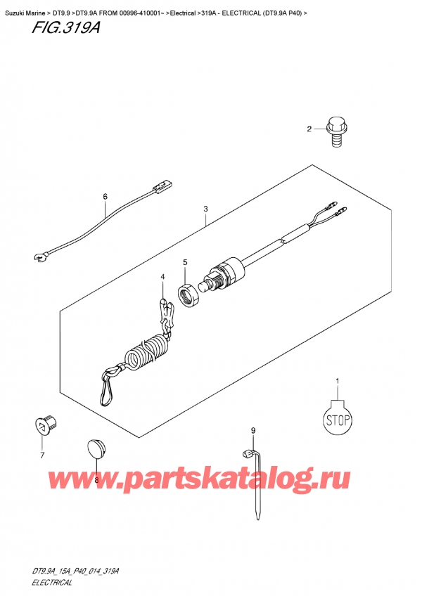 ,   , Suzuki DT9.9A  FROM 00996-410001~ ,  (Dt9.9A P40)