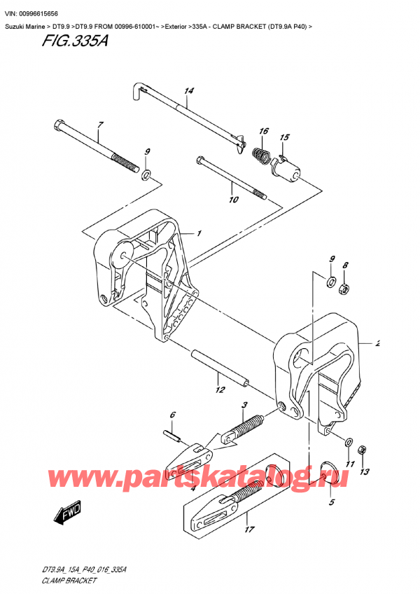  ,   , SUZUKI DT9.9 FROM 00996-610001~ ,   (Dt9.9A P40)