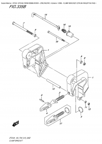 335B  -  Clamp Bracket  (Dt9.9A  P40)(Dt15A  P40) (335B -   (Dt9.9A P40) (Dt15A P40))