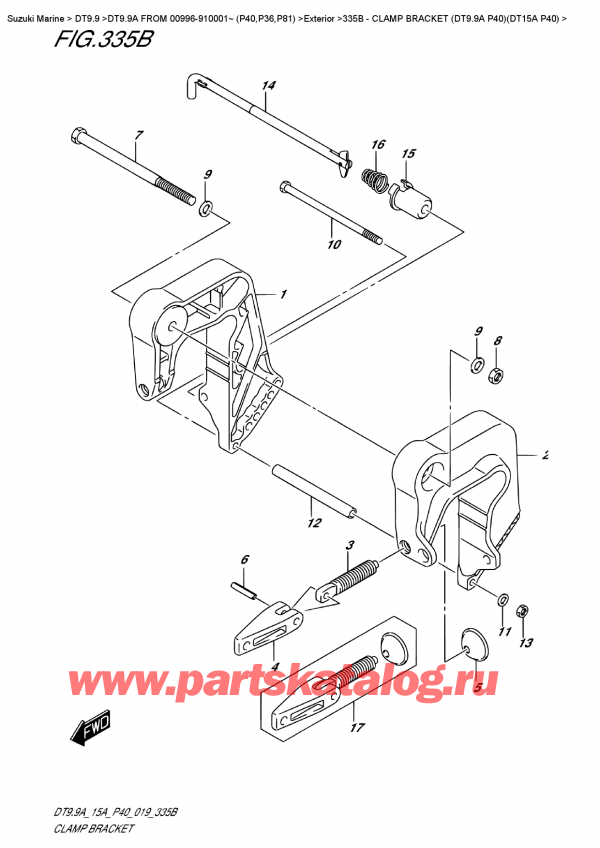  ,   , Suzuki DT9.9A S FROM 00996-910001~ (P40)  2019 ,   (Dt9.9A P40) (Dt15A P40)