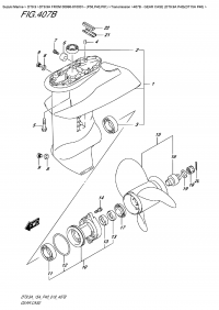 407B  - Gear  Case  (Dt9.9A  P40)(Dt15A  P40) (407B -    (Dt9.9A P40) (Dt15A P40))