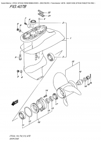 407B  - Gear  Case  (Dt9.9A  P40)(Dt15A  P40) (407B -    (Dt9.9A P40) (Dt15A P40))
