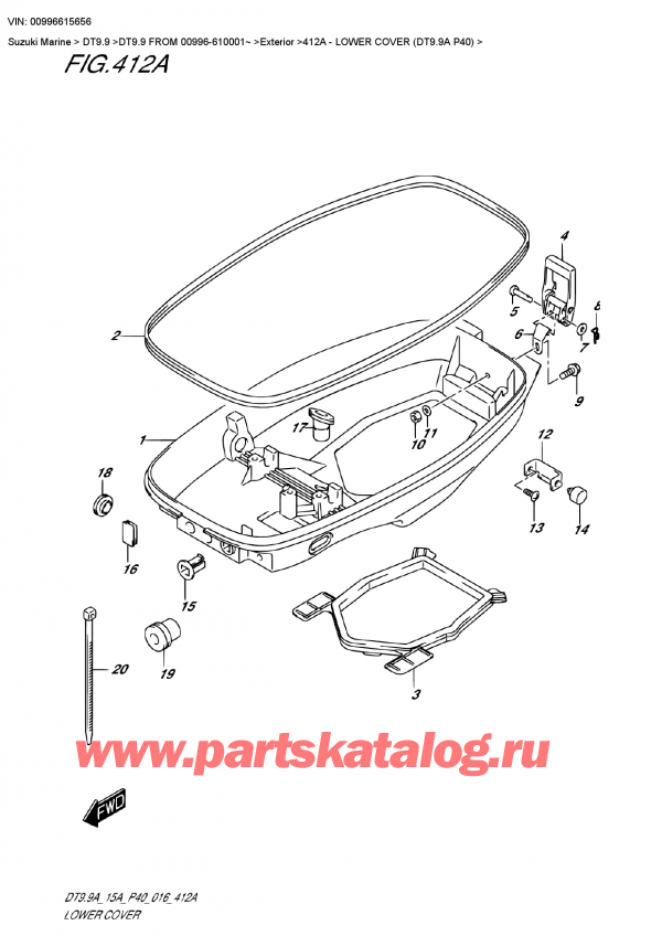  ,   , SUZUKI DT9.9 FROM 00996-610001~   2016 ,    (Dt9.9A P40)