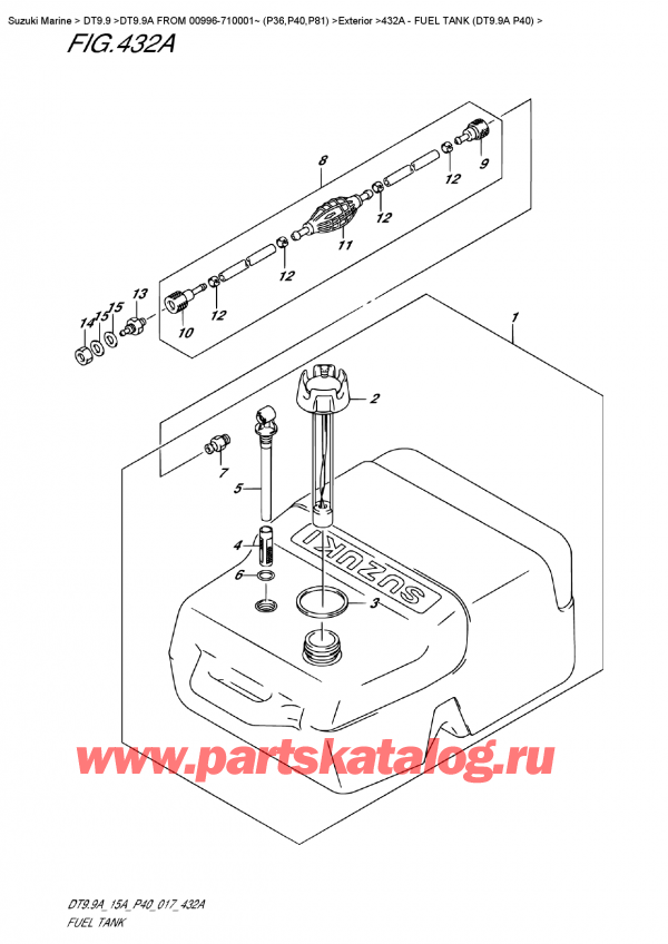  ,   , Suzuki DT9.9A S/L  FROM 00996-710001~ (P40)  ,   (Dt9.9A P40)