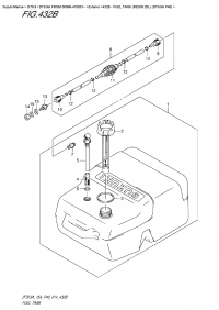 432B -  Fuel  Tank  (Resin:25L) (Dt9.9A  P40) (432B -   (Resin: 25L) (Dt9.9A P40))
