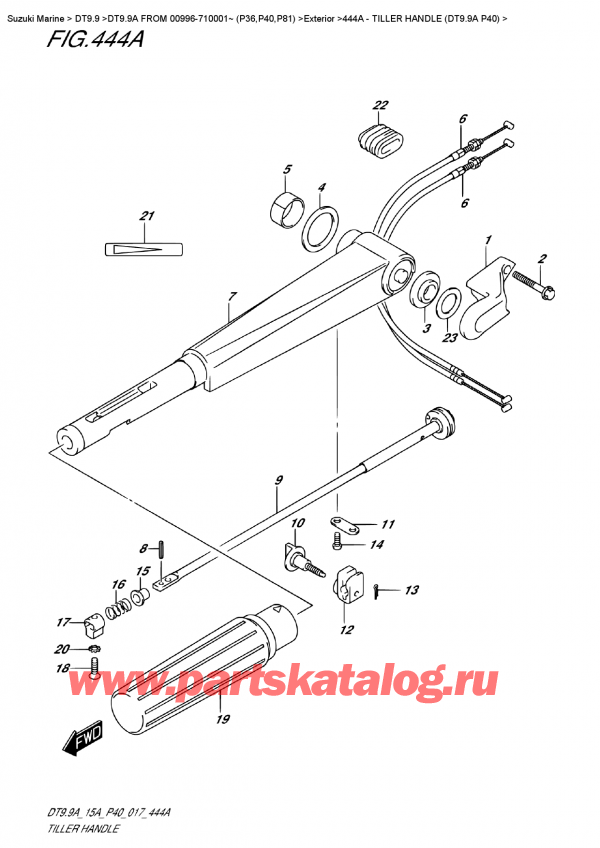  ,   , Suzuki DT9.9A S/L  FROM 00996-710001~ (P40)    2017 ,  (Dt9.9A P40)