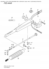 444A  -  Tiller Handle  (Dt9.9A  P40) (444A -  (Dt9.9A P40))