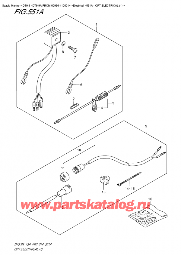  ,   , Suzuki DT9.9A  FROM 00996-410001~ , Opt:electrical (1)