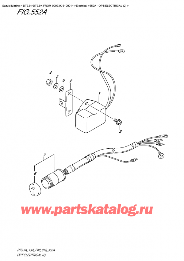  ,  , Suzuki DT9.9AK FROM 00993K-610001~   2016 , :  (2)