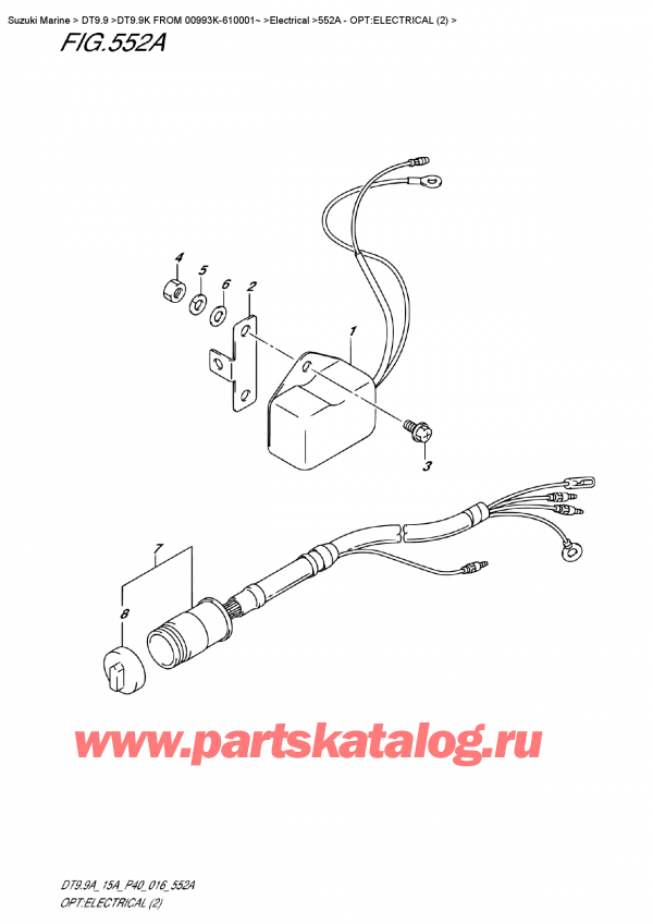 ,    , Suzuki DT9.9AK FROM 00993K-610001~   2016 , :  (2)